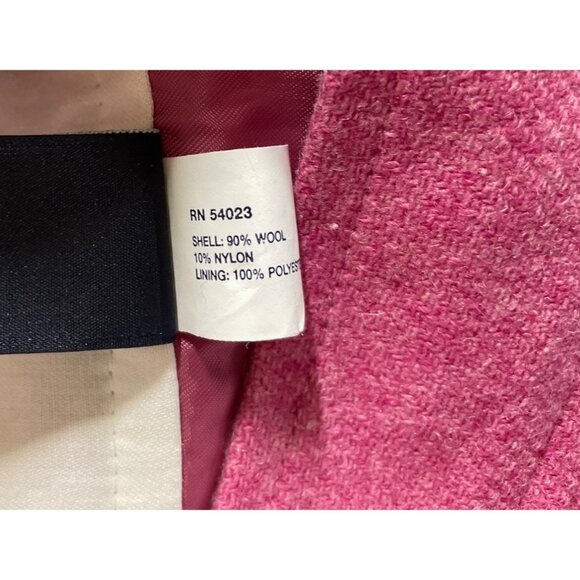 Gap Womens Pink Wool Blend Flounce Hem Lined Trumpet Skirt Size 8 - Picture 8 of 9